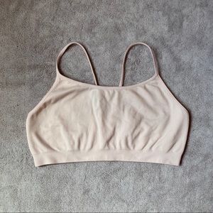 Pale Pink Unpadded Bralette Crop Top